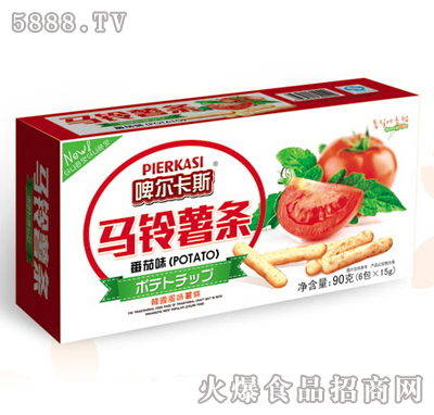 啤爾卡斯90g盒裝馬鈴薯?xiàng)l番茄味