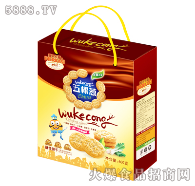 啤爾卡斯五棵蔥酥性餅干手提袋600g