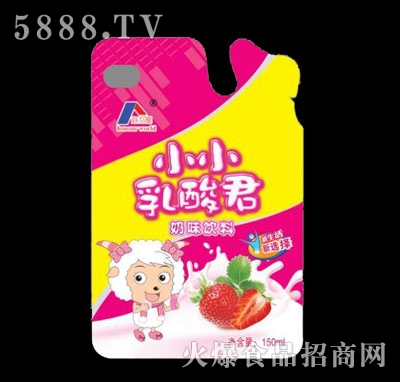 好乃屋小小乳酸君奶味飲料草莓味150ml