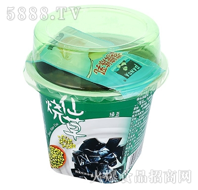 燒仙草綠豆飲料