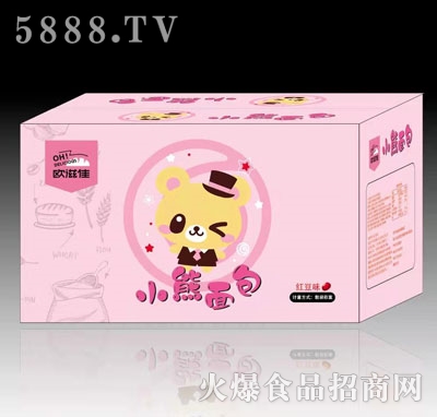 歐滋佳小熊面包紅豆味