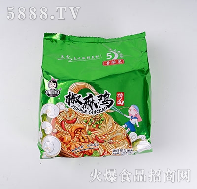 俏逗媽椒麻雞拌面121g×5包