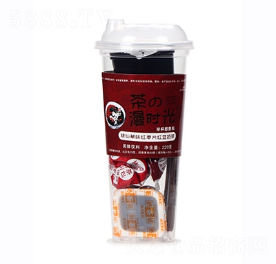 茶の漫時(shí)光燒仙草味紅棗片紅豆奶茶220g