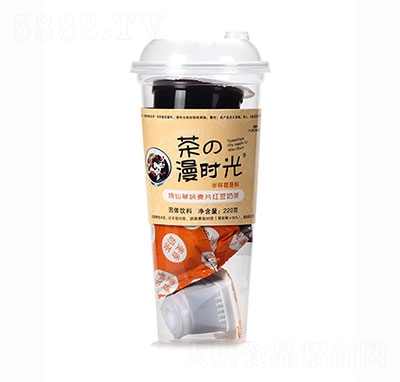 茶の漫時(shí)光燒仙草味麥片紅豆奶茶220g