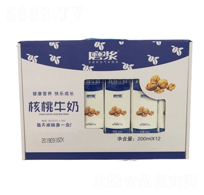 磨漿核桃牛奶200mLx12瓶