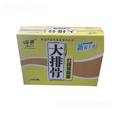 海喜大排骨紅燒排骨面方便面