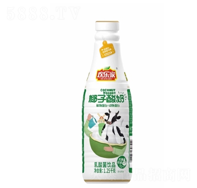 歡樂家椰子酸奶乳酸菌飲品350g招商代理