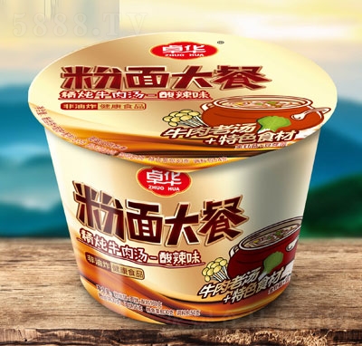 卓華粉面大餐酸辣味方便食品