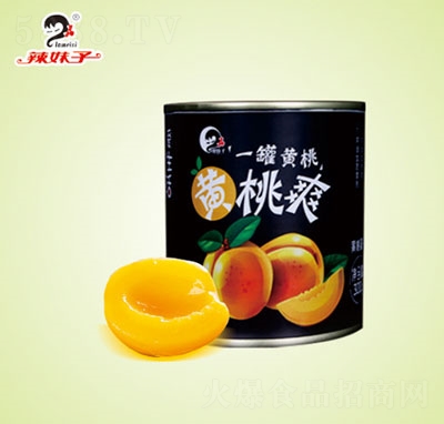 辣妹子黃桃爽黃桃罐頭水果罐頭招商