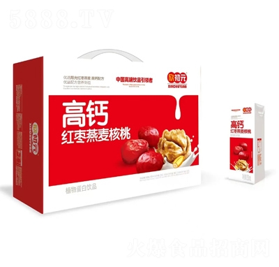 欣初元高鈣紅棗燕麥核桃植物蛋白飲品商超貨源代理