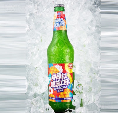 中原紅波蕊口樂菠蘿味碳酸飲料汽水（瓶）