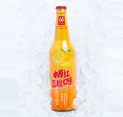 中原紅香橙口樂碳酸飲料香橙味汽水（瓶）
