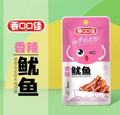 冠口福1元零食香辣魷魚12克