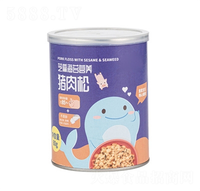 黃罐芝麻海苔豬肉松兒童零食休閑食品