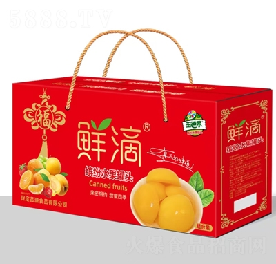 五色果繽紛水果罐頭組合裝禮盒