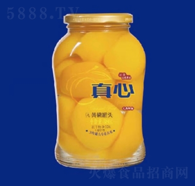 大連真心罐頭黃桃罐頭水果罐頭食品