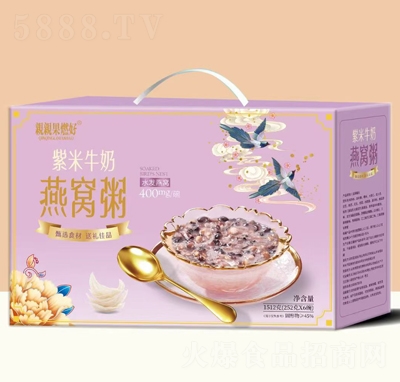 親親果燃好紫米牛奶燕窩粥禮盒1512g